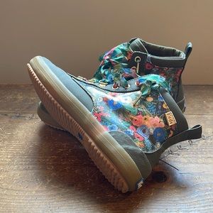 Keds floral duck boots